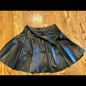 Armani Leather Skirt